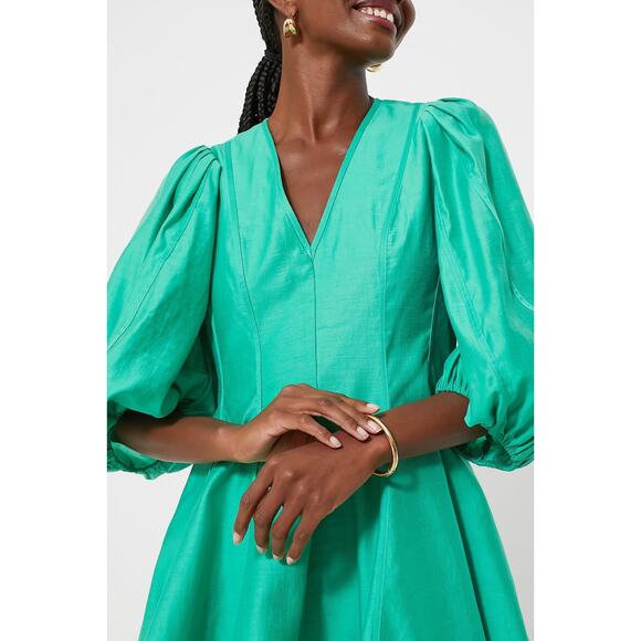 TUCKERNUCK English Factory Spring Green Loraine Mini Dress NWT Size Large - Picture 6 of 12